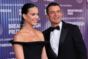 Katy Perry and Orlando Bloom at the tenth Breakthrough Prize ceremony held at the Academy Museum of Motion Pictures on April 13, 2024 in Los Angeles, California.