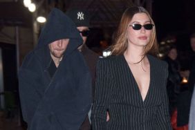 Justin Bieber and Hailey Bieber are seen on February 07, 2025 in New York City.