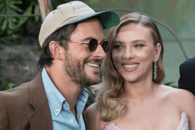 Jonathan Bailey and Scarlett Johannson attend the World Premiere of 'Jurassic World Rebirth' at Odeon Luxe Leicester Square in London, United Kingdom on June 17, 2025.