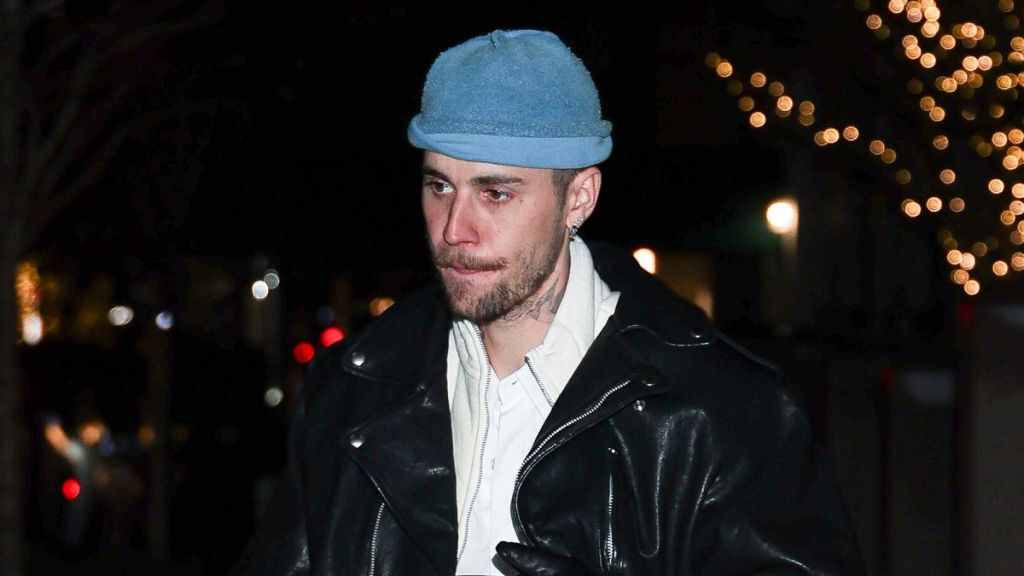 Justin Bieber is seen on The Upper East Side on January 31, 2025 in New York City