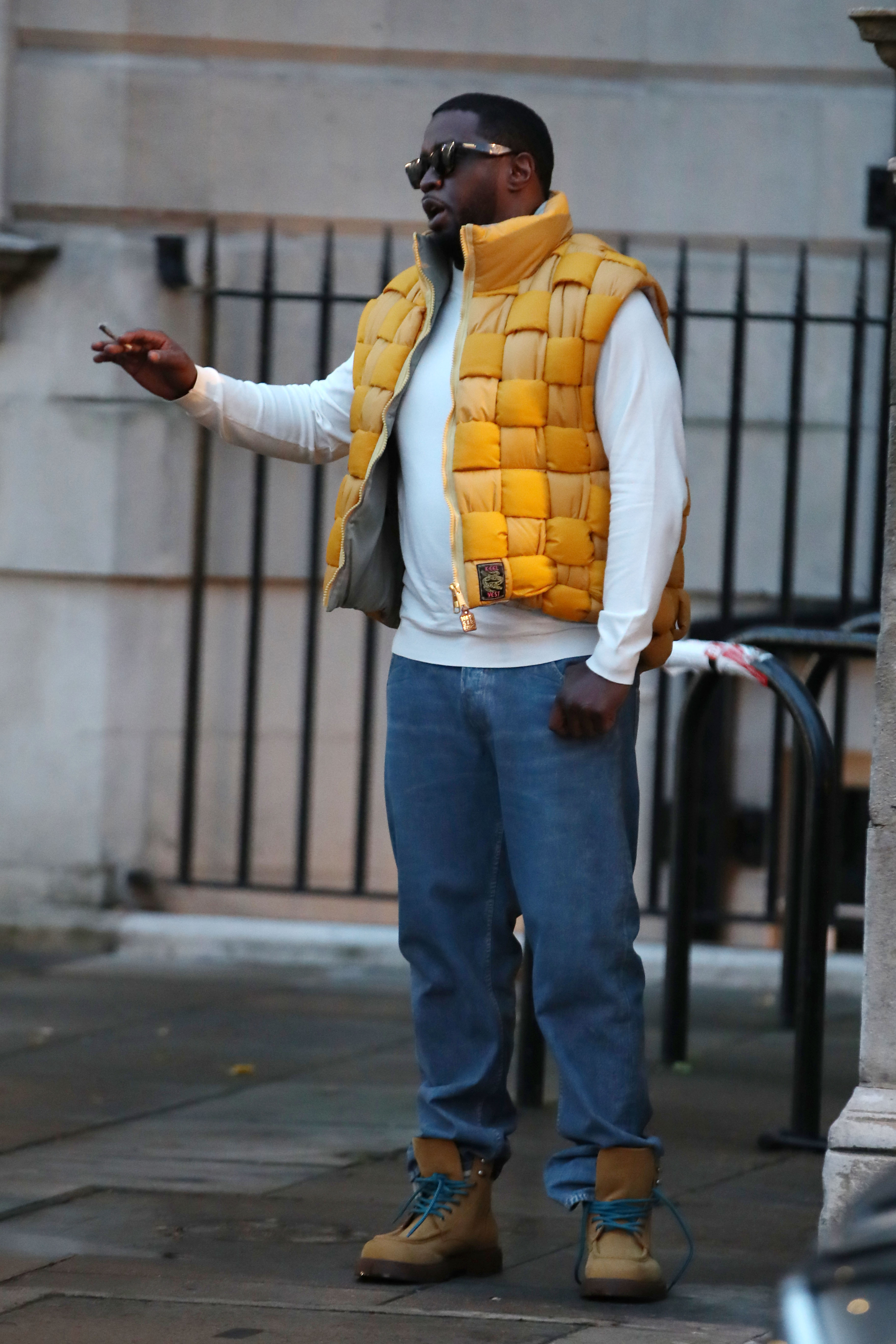 Diddy in an unfortunate vest 