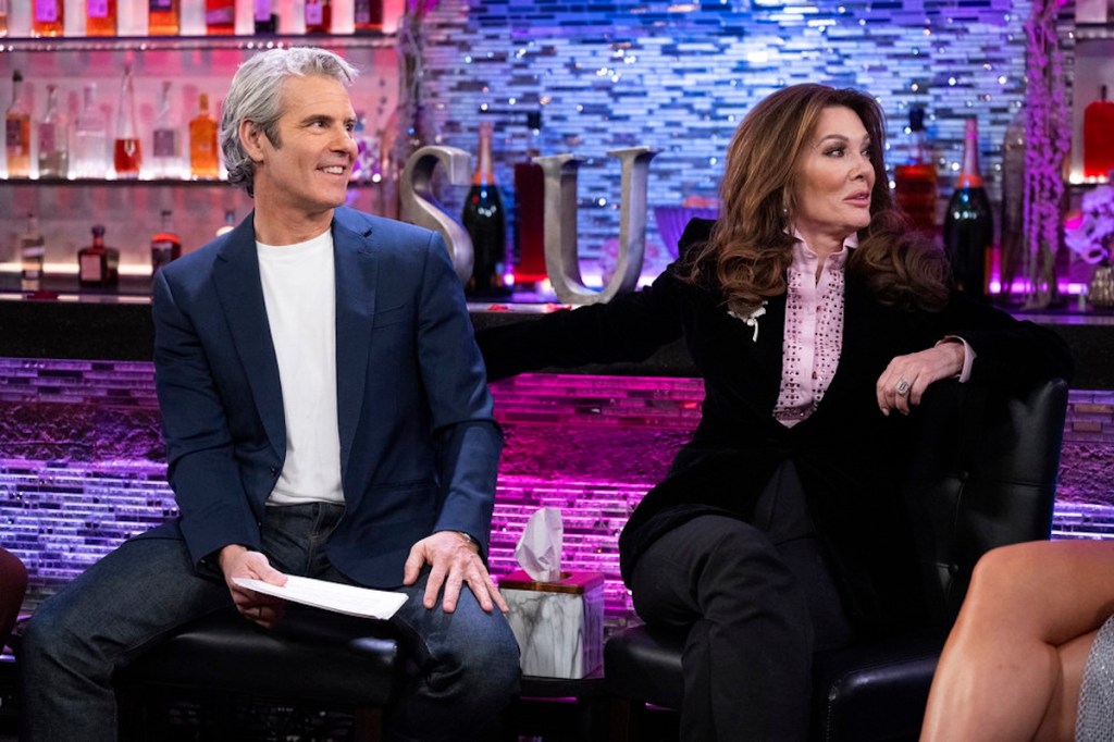 Lisa Vanderpump with Andy Cohen