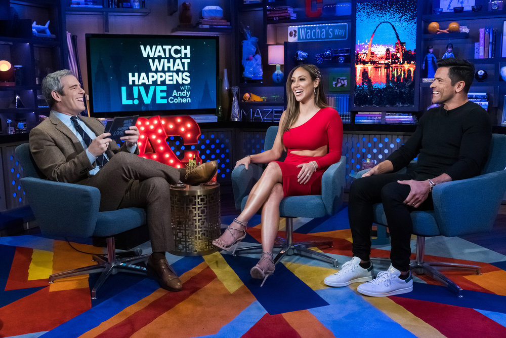 Andy Cohen, Melissa Gorga, Mark Consuelos