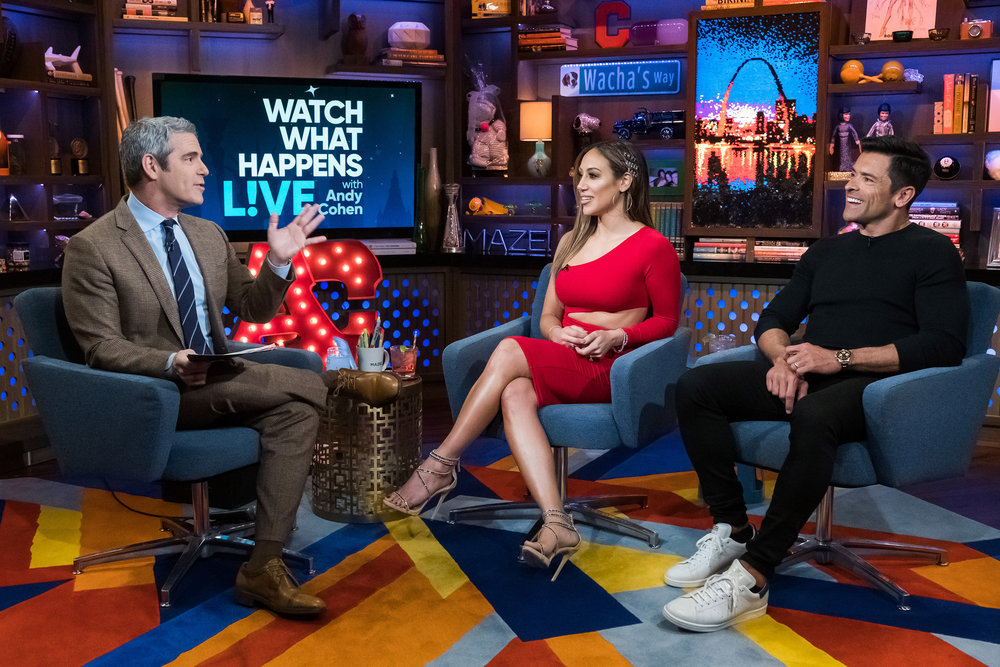 Andy Cohen, Melissa Gorga, Mark Consuelos