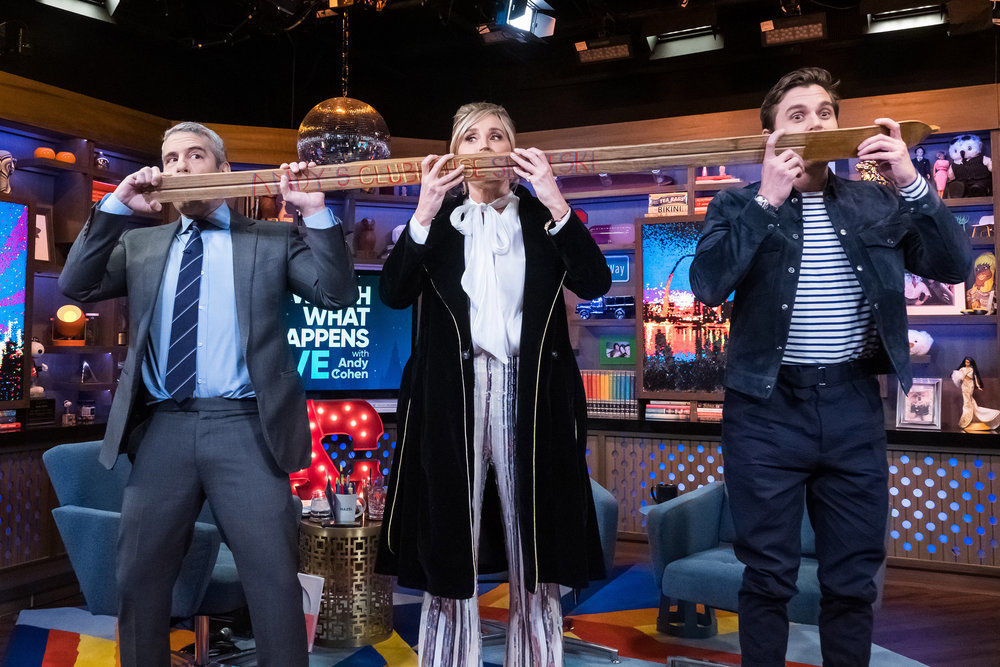 Andy Cohen, Sonja Morgan, & Antoni Porowski