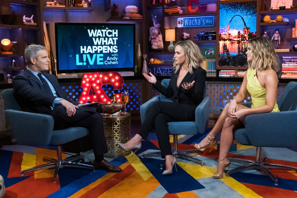 Andy Cohen, Teddi Mellencamp Arroyave, & Marren Morris